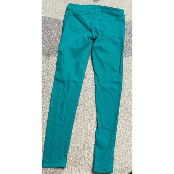 Jalate Women's Size 5 Low Rise Skinny Fit Jeans Teal Green JJ1044F - Picture 6 of 9